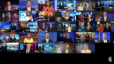 News Channels all owned by Blackrock or Vanguard. Give you the illusion of choice but it is all mind control.