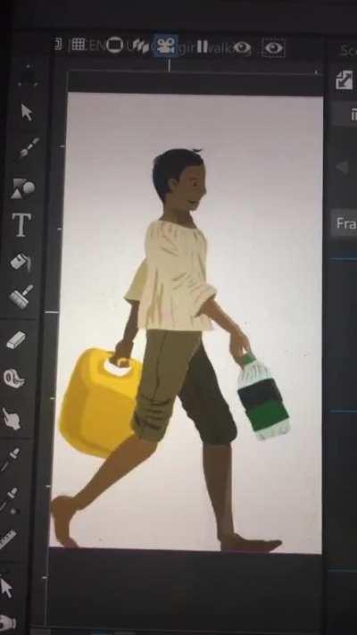 I finally able to walk normally, soon I will walk with background