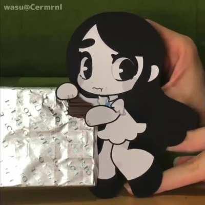 Adorable animated paper puppets by twitter user @Cermrnl