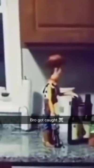 Bro got caught💀