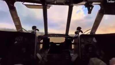 Video allegedly shows Ukraine helicopter flying low as it attacks