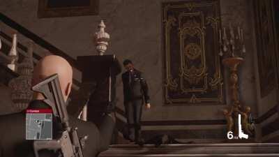 Mustache guy: Intense staredown