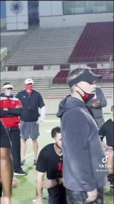 Two football players who pay their own tuition by working are given the same opportunity as their peers