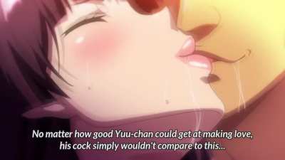 She's cheating while calling him~