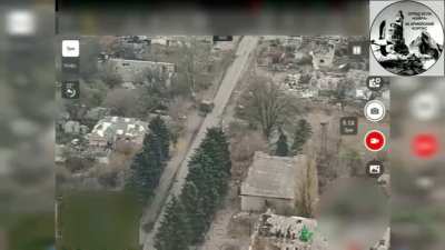 RU POV: Kaira Squad UAV operators strike armored vehicles and equipment of the UAF in Kurakhove direction.