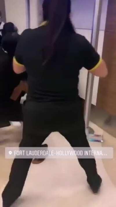 Attacking staff because your flight was delayed