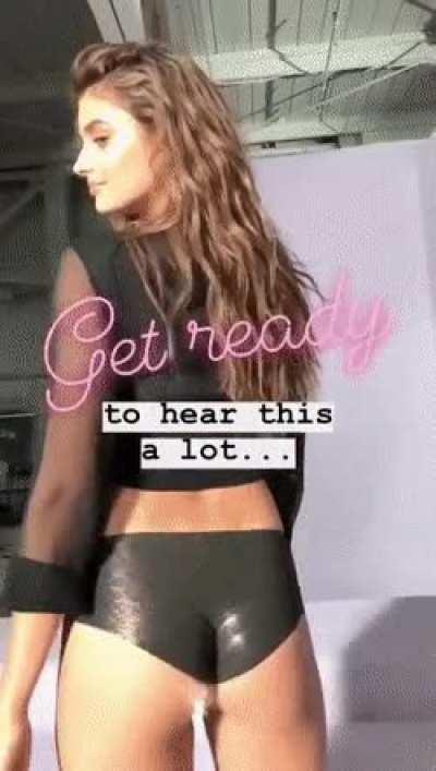 taylor hill dances sensually in front of the cameraman. how will it end?