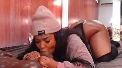 Big Ass Blowjob Deepthroat Dildo Ebony MILF Porn GIF by hespinoza25