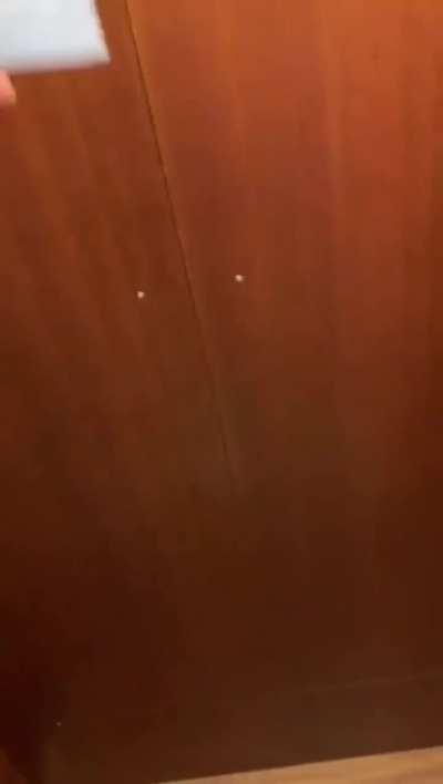 A very strange hotel room