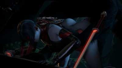 Paragon Countess pounced on by a Werewolf (1kmspaint)