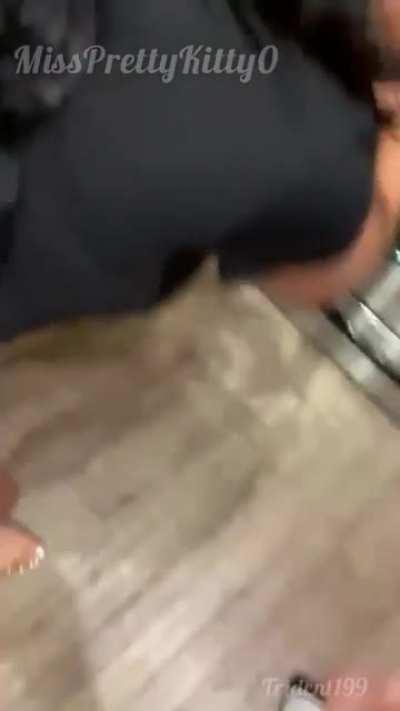 Was making dinner but daddy decided to give me a little snack first 😉 (OC)