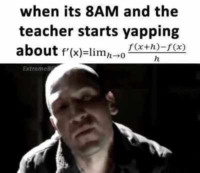 Math in the morning does something to you