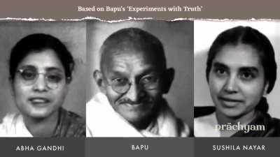 A tribute to MahatmaGandhi , and his next-level 'experiments with truth'...