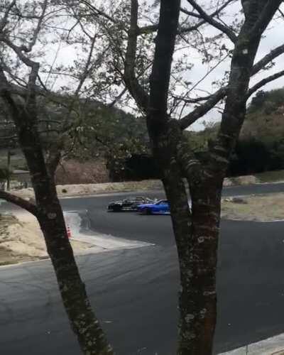 Cherry Blossom day at the track in Southern Japan