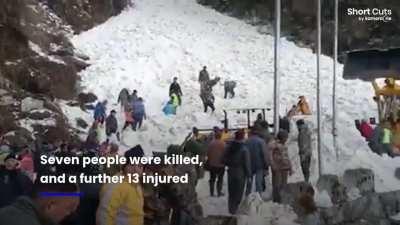 Deadly avalanche kills seven tourists in India