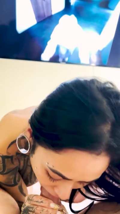 I love sucking his dick in the morning