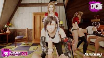 Aerith x Tifa Love Triangle VR (Hentai VR /Auxtasy) [Final Fantasy VII]