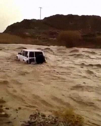 This driver takes a calculated risk and then...