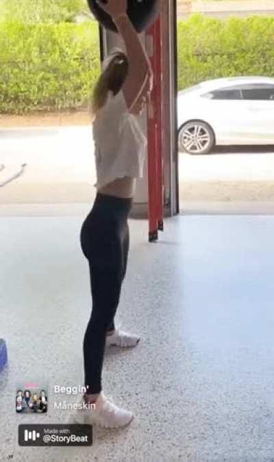 Kaley workout continued an in shape woman!