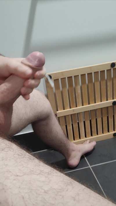 Cumming in the bathroom 