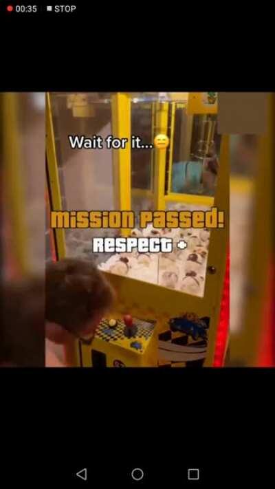 winning an iPhone out of a claw machine? I guess not(Ps not mine)