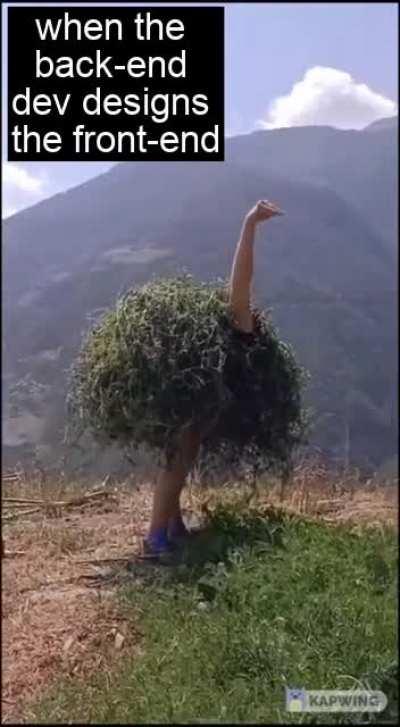 At least, it runs... and beaks itself