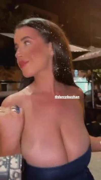 Dance if you have a very full chest in that dress