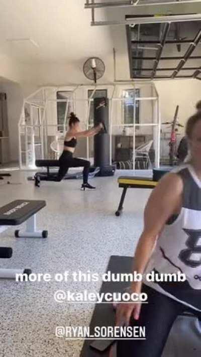 Kaley and Bri Cuoco Workout - Instagram 3/16/22