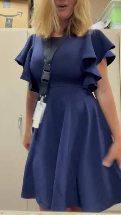 MILF Teacher Teasing at school