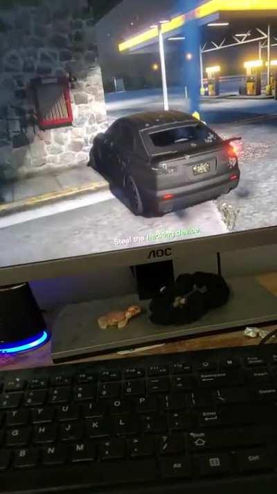 Doing heist prep and my game glitched tf out when I was riding with someone.