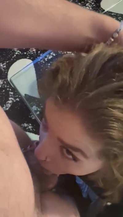 All my spit after gagging on him 🥰