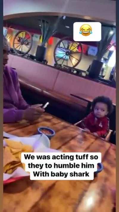 Little bro tried, but in the end, older dude knew what to do