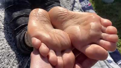 Was a quiet day by the lake