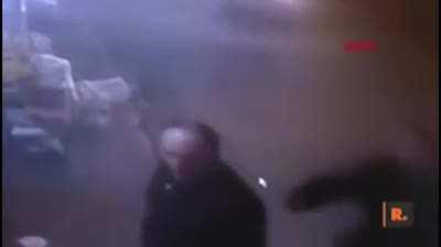 Guy saves another man's life by touching him on the shoulder.