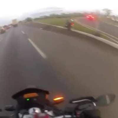 That's what he gets for driving perfectly within the speed limit.