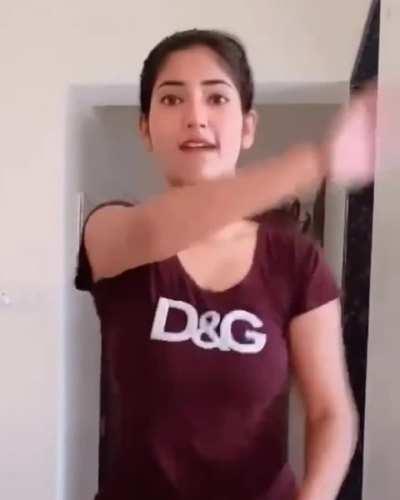 Angel Rai boobs bouncing slow-mo