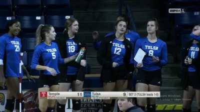 Now, that's how you celebrate a point in volleyball