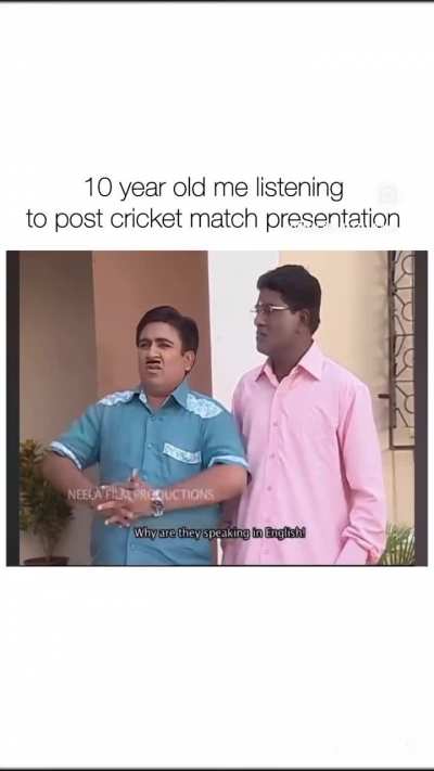 Post match presentation