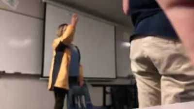 Crazy teacher has a breakdown and cuts student’s hair