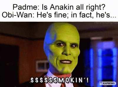 Things got a bit heated on Mustafar