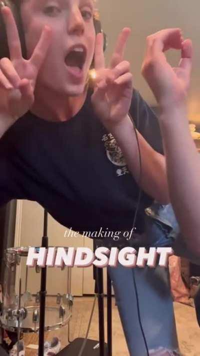 Behind the scenes of the recording of 'Hindsight' (March 2023)
