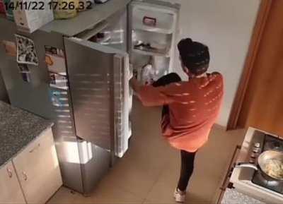 To be fair, the fridge started it