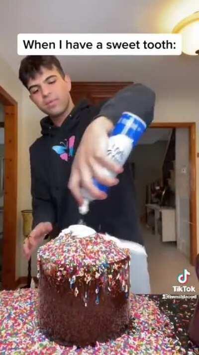 Asshole wastes valuable food.