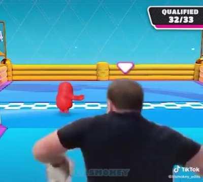 xQc when he's second place