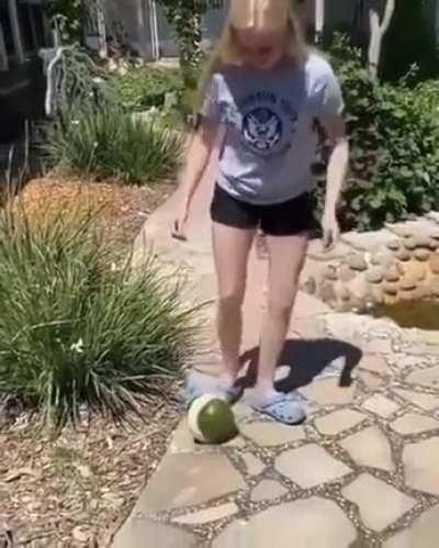 Watermelon fighting back