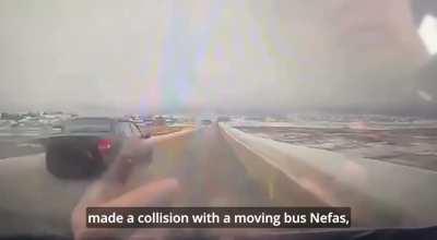 Hitting a bus during overtake