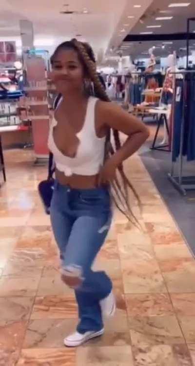 Throw back slow mo nip slip