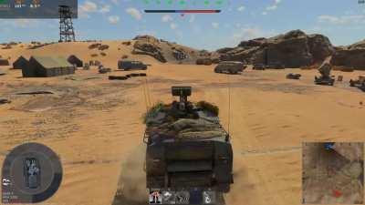 POV of the enemy SPAA i killed with my landed F-104, funniest sht ever