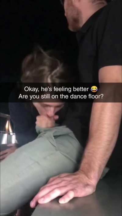 I just came out of the pub so I would could get same fresh air, and while I'm heading out , your girlfriend said she is so concerned about me so she can acompany with me to outside and nothing more that