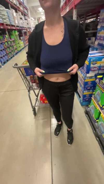 I’m pretty sure some old guys saw me flashing at Sam’s Club 🤭